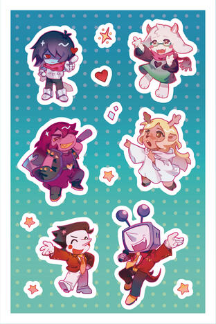 2026 Deltarune Sticker Sheet